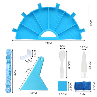 Semi-Circle Diamond Painting Tray with Pen Package