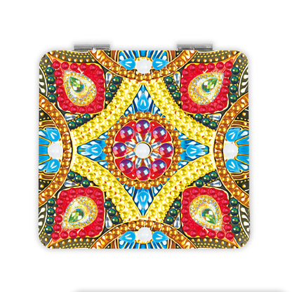 Diamond Mandala - Diamond Painting Compact Mirror