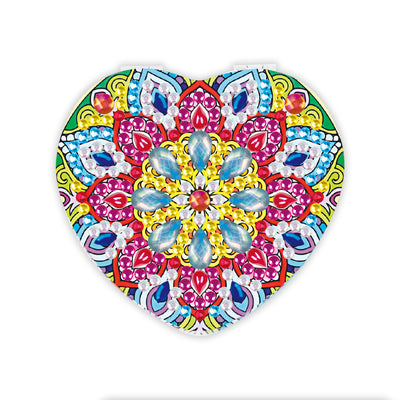 Flower Mandala - Diamond Painting Compact Mirror