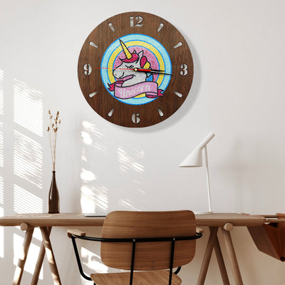New! Unicorn - Diamond Painting Clock