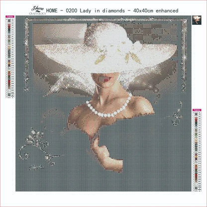 AB Lady in Diamonds - Premium Diamond Painting Kit - Diamond Painting Kit