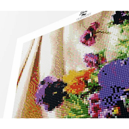 AB Purple Flowers - Premium Diamond Painting Kit - Diamond Painting Kit