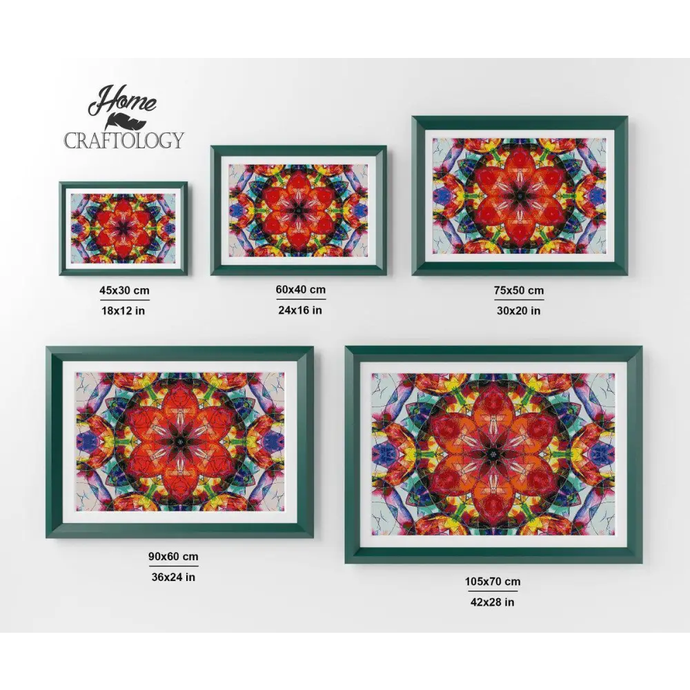 Abstract Stained Glass - Premium Diamond Painting Kit - Diamond Painting Kit
