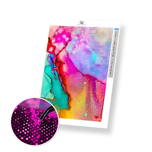 Abstract Watercolor Painting - Premium Diamond Painting Kit - 30x45cm / 12x18’’ / Square (Most Popular) - Diamond