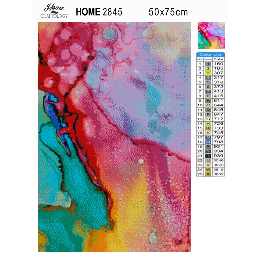 Abstract Watercolor Painting - Premium Diamond Painting Kit - Diamond Painting Kit