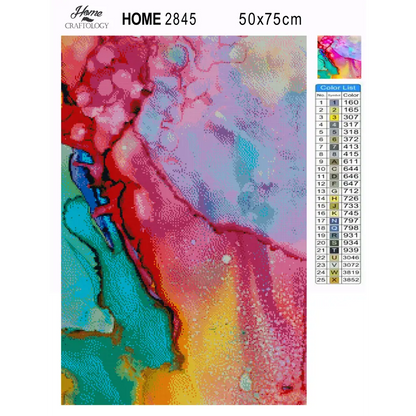 Abstract Watercolor Painting - Premium Diamond Painting Kit - Diamond Painting Kit