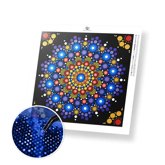 Art Circles - Premium Diamond Painting Kit - 30x30cm / 12x12’’ / Square (Most Popular) - Diamond Painting Kit
