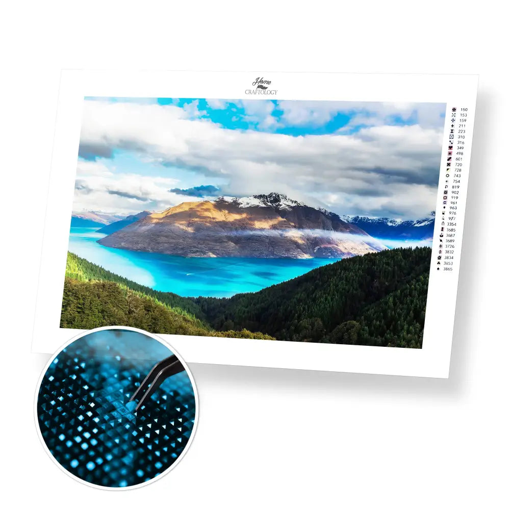 Australian Mountain - Premium Diamond Painting Kit - 45x30cm / 18x12’’ / Square (Most Popular) - Diamond Painting Kit