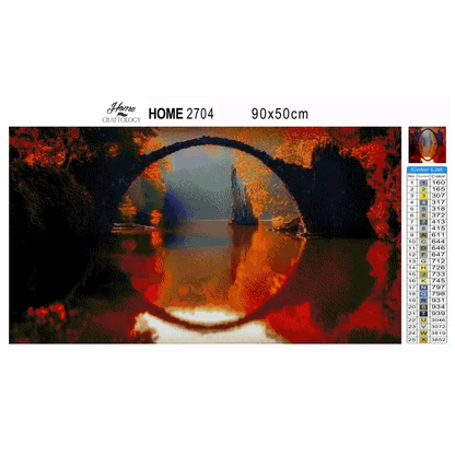 Autumn Reflection - Premium Diamond Painting Kit - Diamond Painting Kit