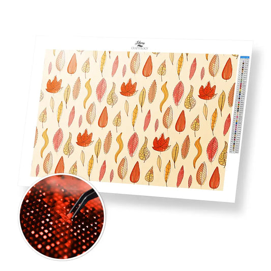 Autumn Wallpaper - Premium Diamond Painting Kit - 30x20cm / 12x8’’ / Square (Most Popular) - Diamond Painting Kit