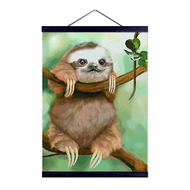 Baby Sloth - Premium Diamond Painting Kit - Diamond Painting Kit