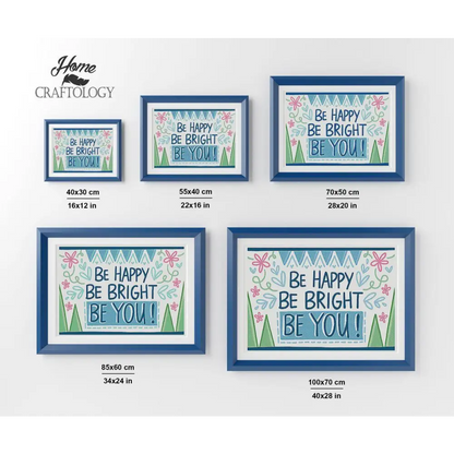 Be Happy - Premium Diamond Painting Kit - Diamond Painting Kit