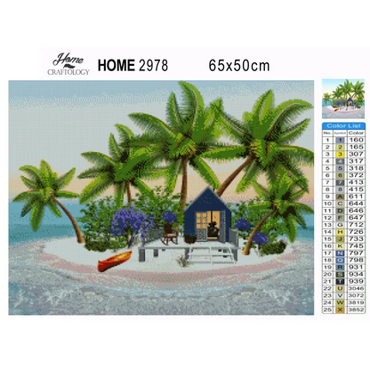 Beach House - Premium Diamond Painting Kit - Diamond Painting Kit