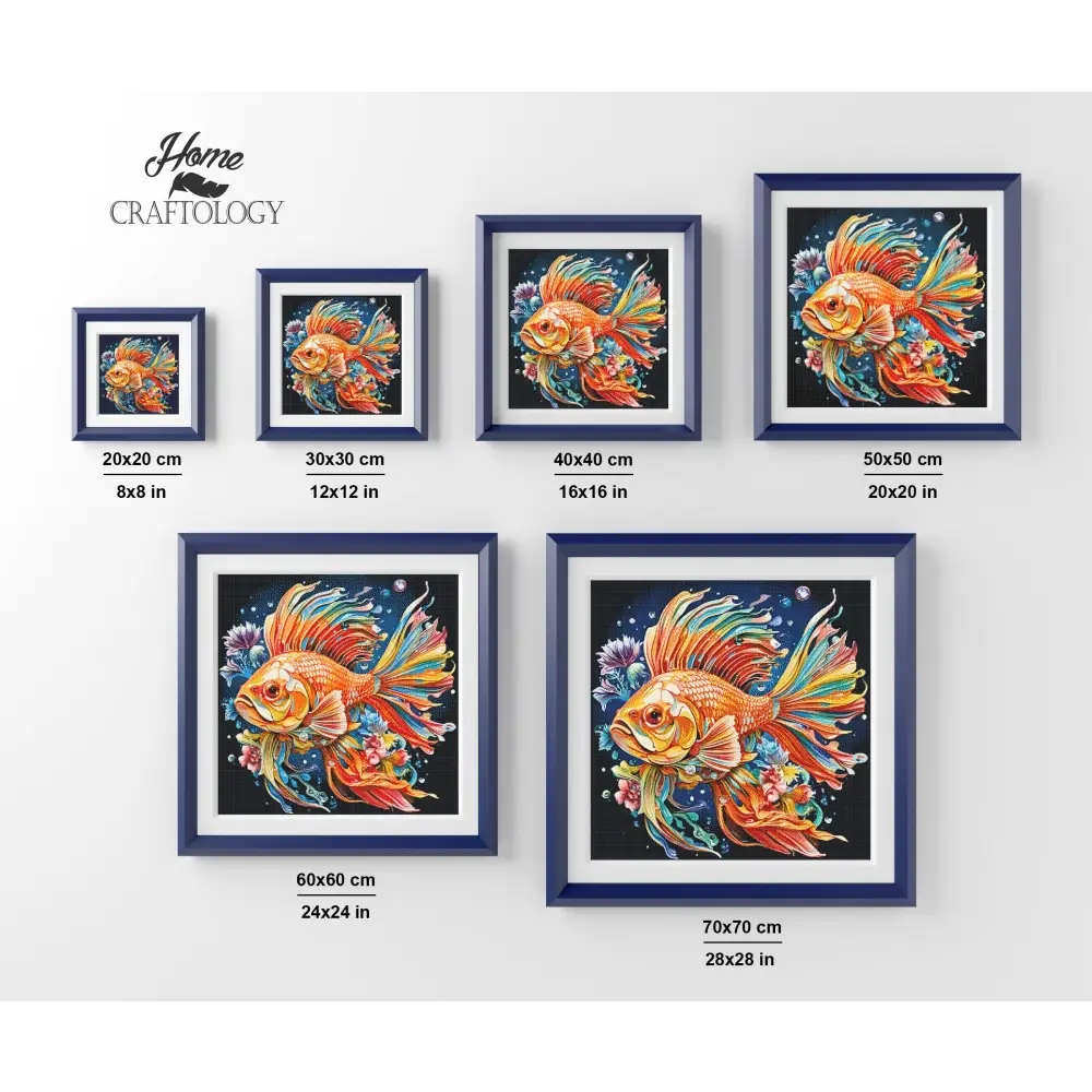 Beautiful Fish - Exclusive Premium Diamond Painting Kit - Diamond Painting Kit