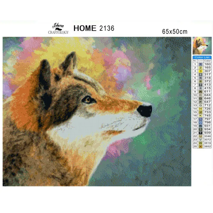 Beautiful Wolf Poster - Premium Diamond Painting Kit - Diamond Painting Kit