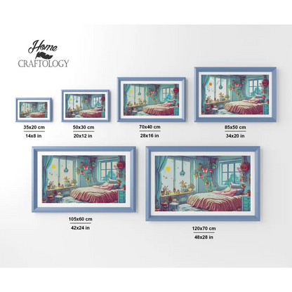 Bedroom - Premium Diamond Painting Kit - Diamond Painting Kit