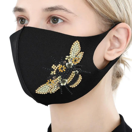 Bee - Diamond Painting Face Mask - Face Mask