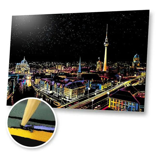 Berlin Germany - Scratch Painting Kit - Scratch Painting