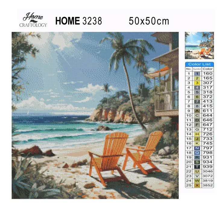 Best Beach View - Exclusive Premium Diamond Painting Kit - Diamond Painting Kit
