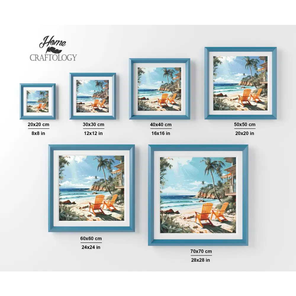 Best Beach View - Exclusive Premium Diamond Painting Kit - Diamond Painting Kit