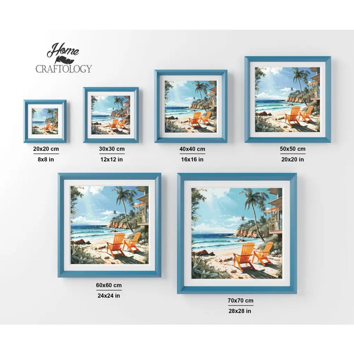 Best Beach View - Exclusive Premium Diamond Painting Kit - Diamond Painting Kit