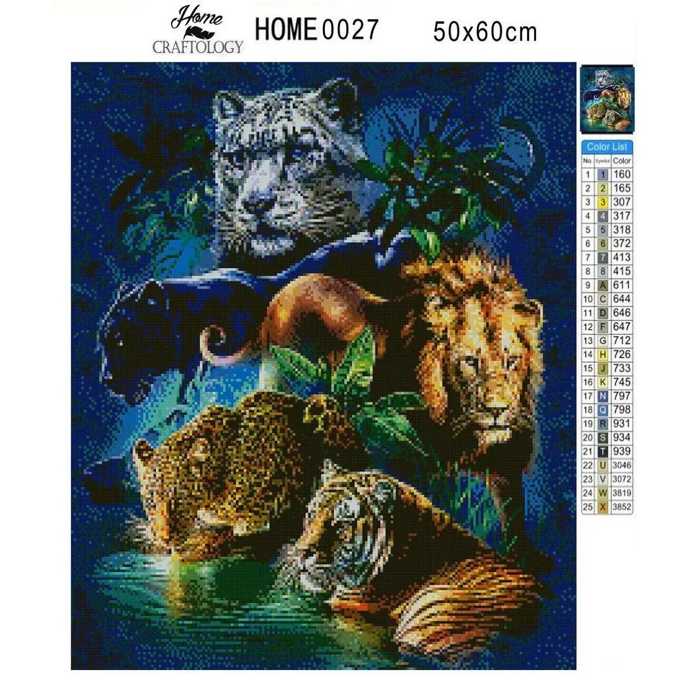 Big Cats - Premium Diamond Painting Kit - Diamond Painting Kit