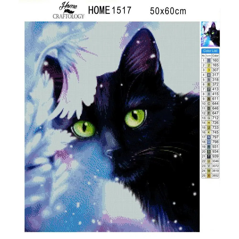 Black Cat - Exclusive Premium Diamond Painting Kit - Diamond Painting Kit