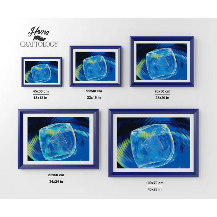 Blue Crystal - Premium Diamond Painting Kit - Diamond Painting Kit