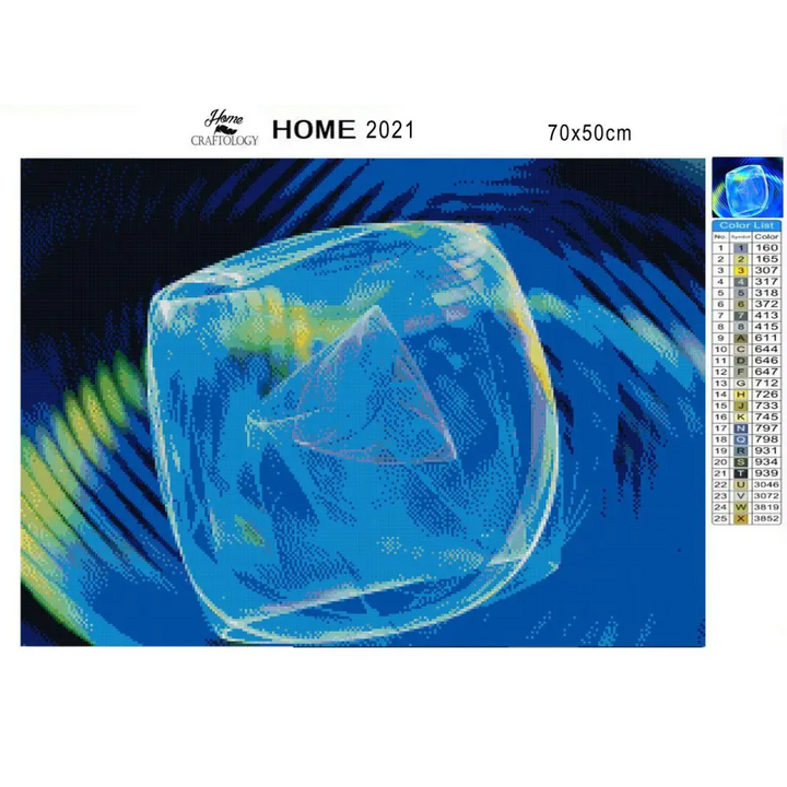 Blue Crystal - Premium Diamond Painting Kit - Diamond Painting Kit
