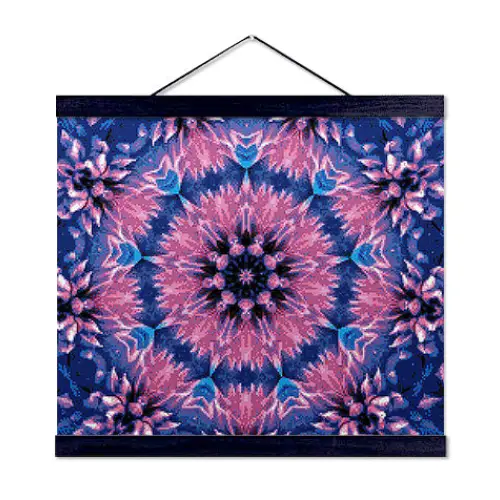 Blue Orchid Mandala - Exclusive Premium Diamond Painting Kit - Diamond Painting Kit