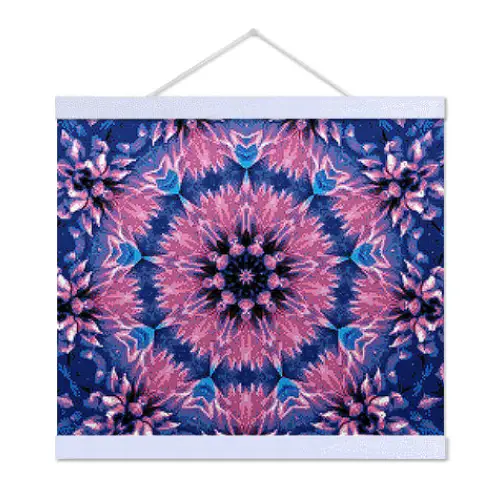 Blue Orchid Mandala - Exclusive Premium Diamond Painting Kit - Diamond Painting Kit
