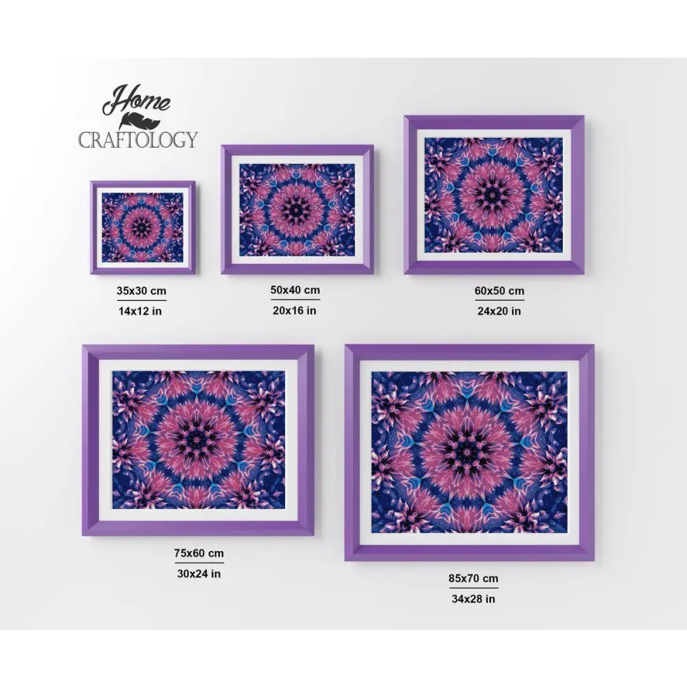 Blue Orchid Mandala - Exclusive Premium Diamond Painting Kit - Diamond Painting Kit