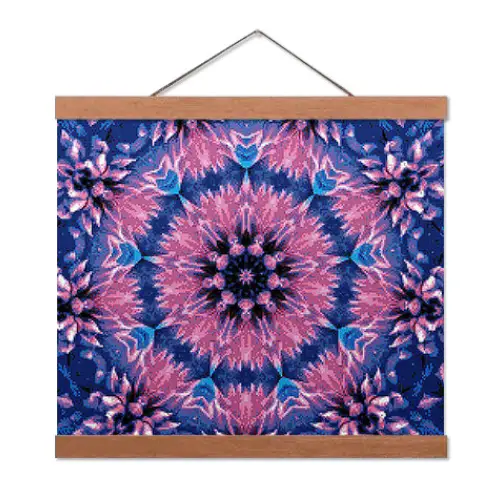 Blue Orchid Mandala - Exclusive Premium Diamond Painting Kit - Diamond Painting Kit