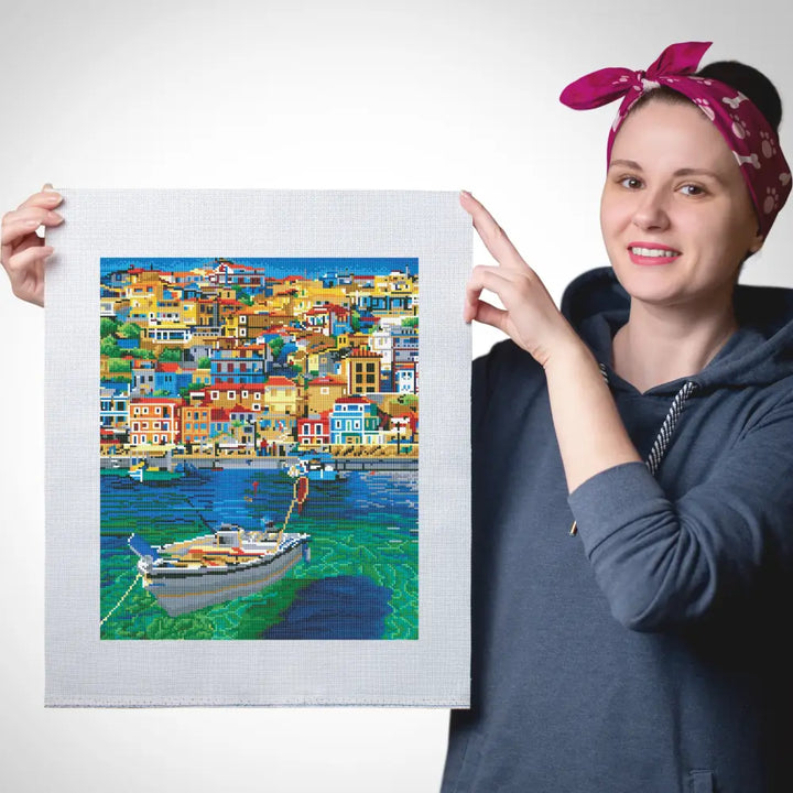 Boat on the Water Kit - Cross Stitch - No Frame - Cross Stitch Kit