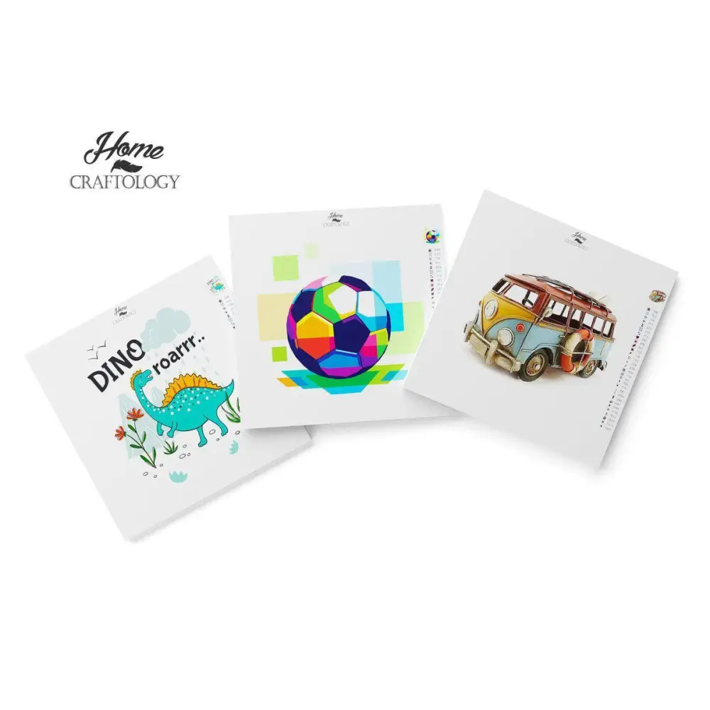 Boys Bundle - Premium Diamond Painting Kit - Small / Square - Diamond Painting Cross Stitch