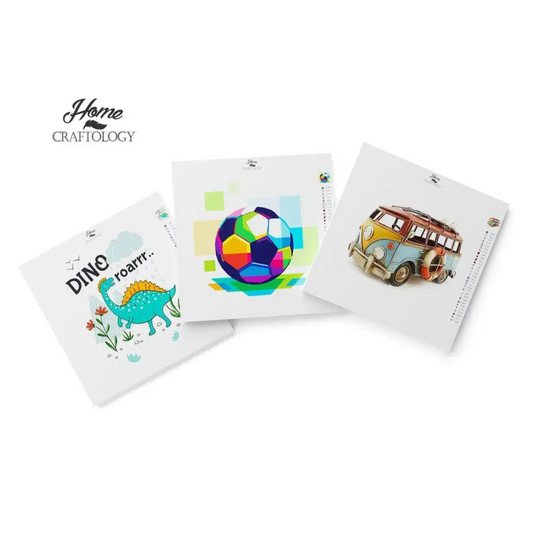 Boys Bundle - Premium Diamond Painting Kit - Small / Square - Diamond Painting Cross Stitch