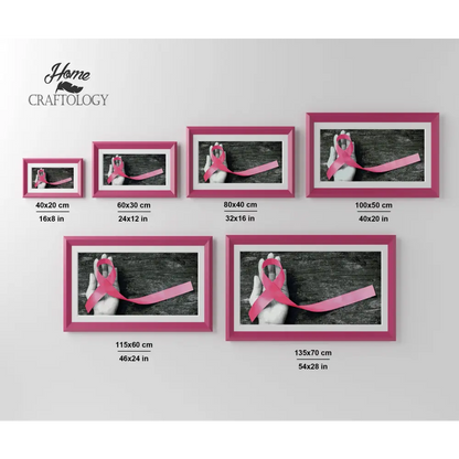 Breast Cancer Ribbon - Exclusive Premium Diamond Painting Kit - Diamond Painting Kit