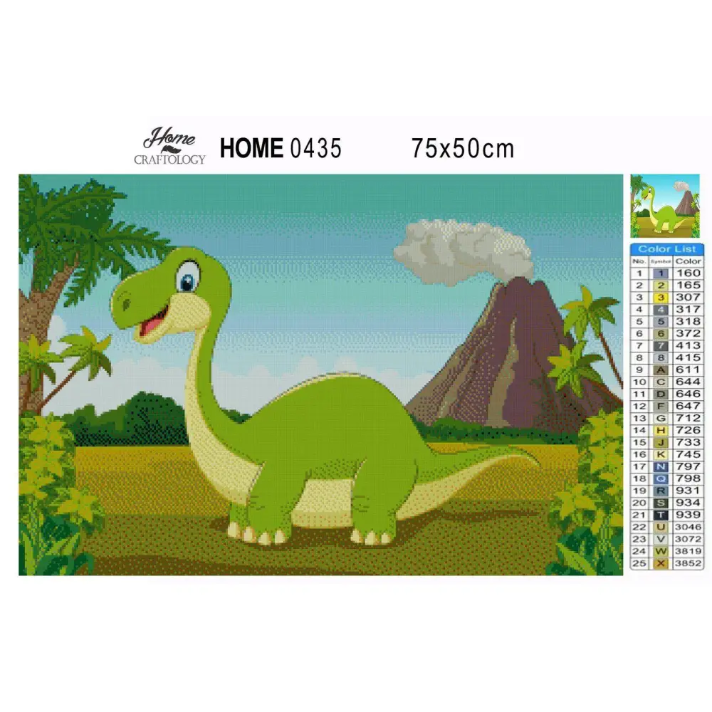 Brontosaurus - Premium Diamond Painting Kit - Diamond Painting Kit