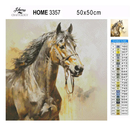 Brown Horse - Exclusive Premium Diamond Painting Kit - Diamond Painting Kit