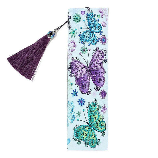Butterflies - Diamond Painting Bookmark - Bookmark