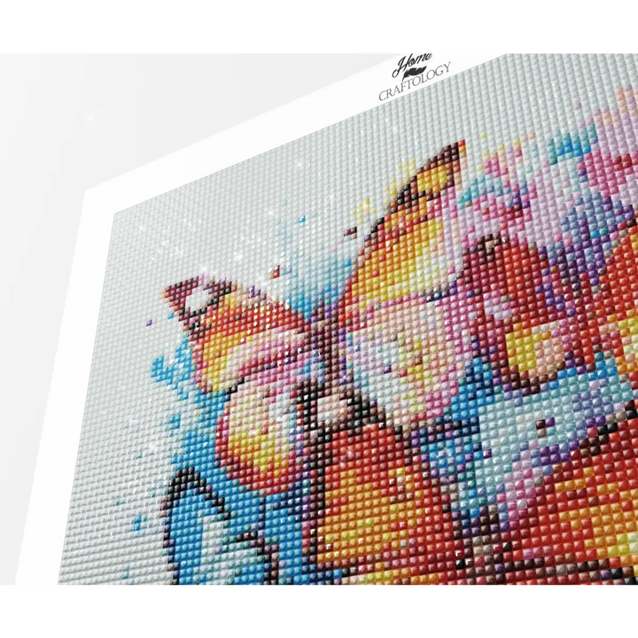 Butterflies Watercolor Painting - Exclusive Premium Diamond Painting Kit - Diamond Painting Kit