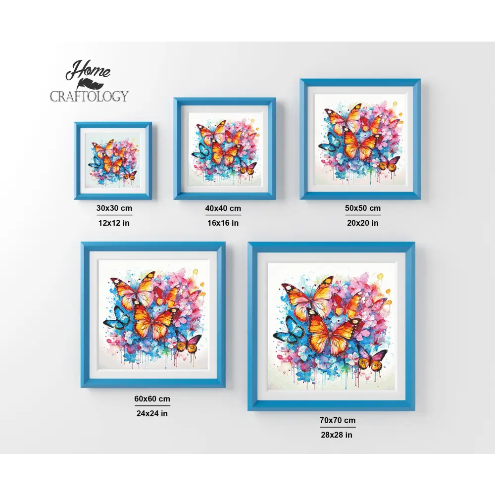 Butterflies Watercolor Painting - Exclusive Premium Diamond Painting Kit - Diamond Painting Kit