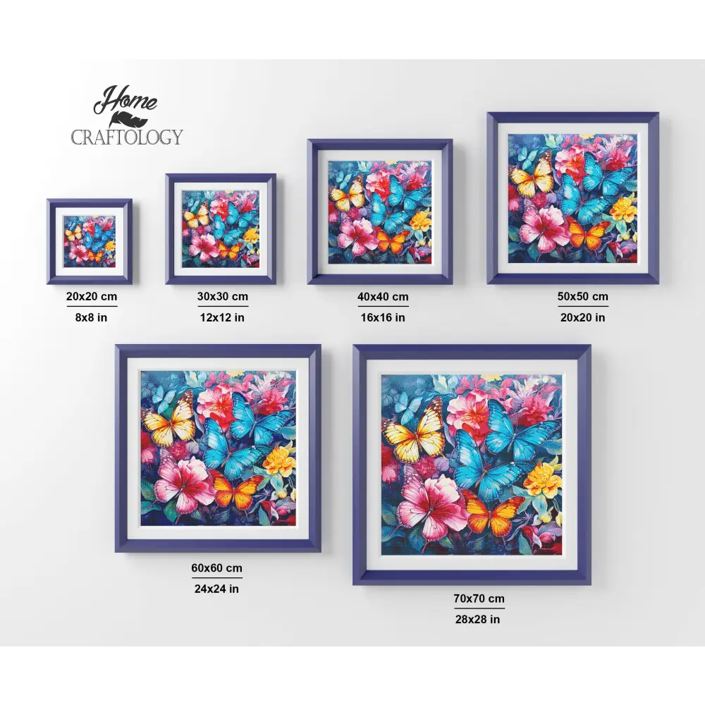 Butterfly Confetti - Exclusive Premium Diamond Painting Kit - Diamond Painting Kit