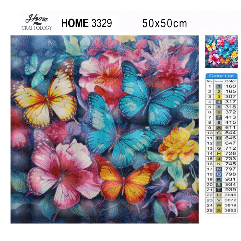 Butterfly Confetti - Exclusive Premium Diamond Painting Kit - Diamond Painting Kit