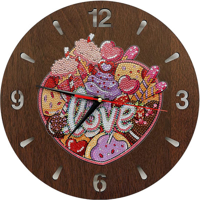 Love - Diamond Painting Clock