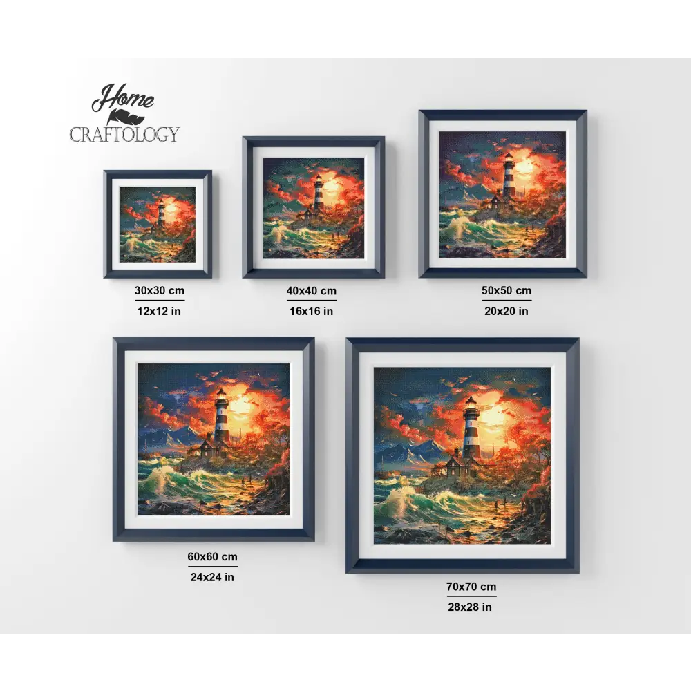 Cabin by the Lighthouse - Exclusive Premium Diamond Painting Kit - Diamond Painting Kit