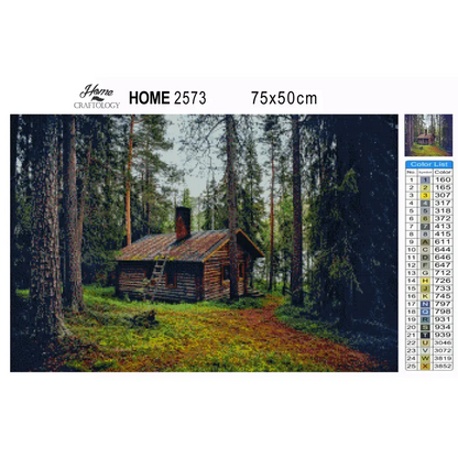 Cabin by the Woods - Premium Diamond Painting Kit - Diamond Painting Kit