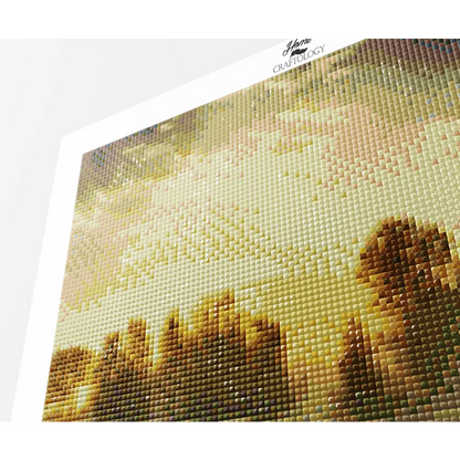 Cabin with Fog - Premium Diamond Painting Kit - Diamond Painting Kit