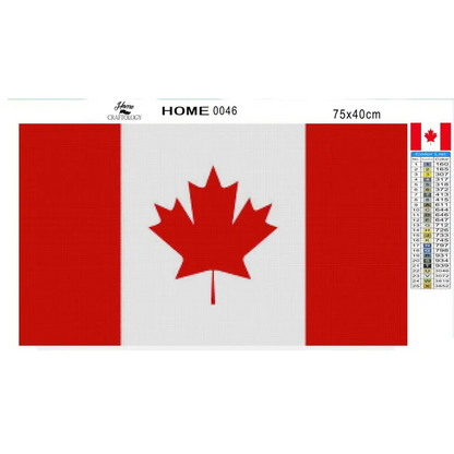 Canada Flag - Diamond Painting Kit - Home Craftology