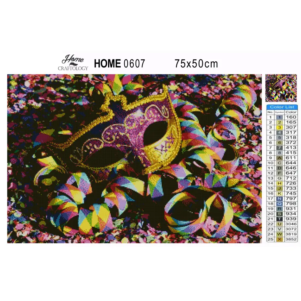 Carnival Mask - Premium Diamond Painting Kit - Diamond Painting Kit